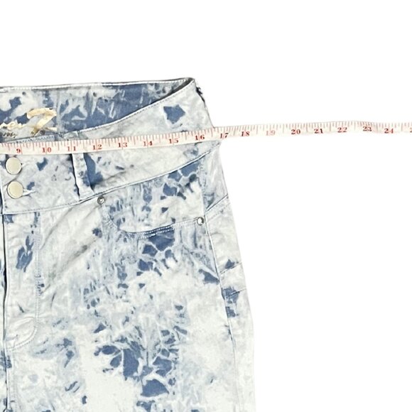 Seven7 Women's Sz 10 High Waist Bleach Wash Tie Dye Jeans Y2K Streetwear Denim - Picture 5 of 15